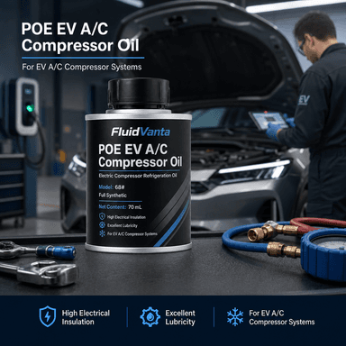 POE 68 EV A/C compressor oil product packaging view 5