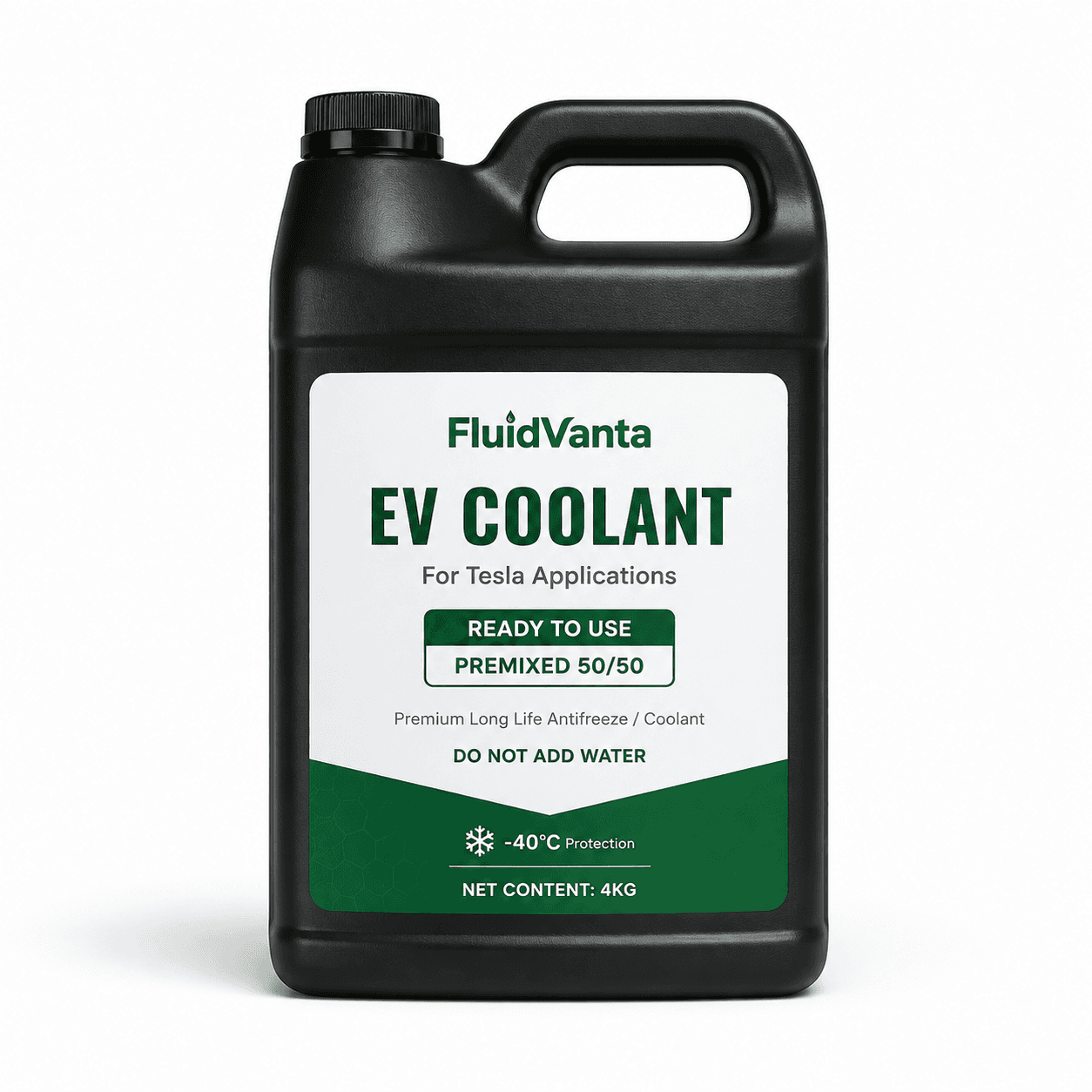 EV coolant for Tesla applications product packaging view 1