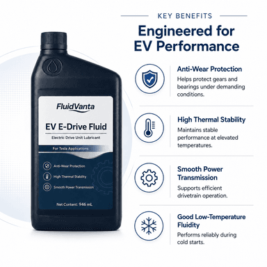 EV e-drive fluid for Tesla applications product packaging view 4