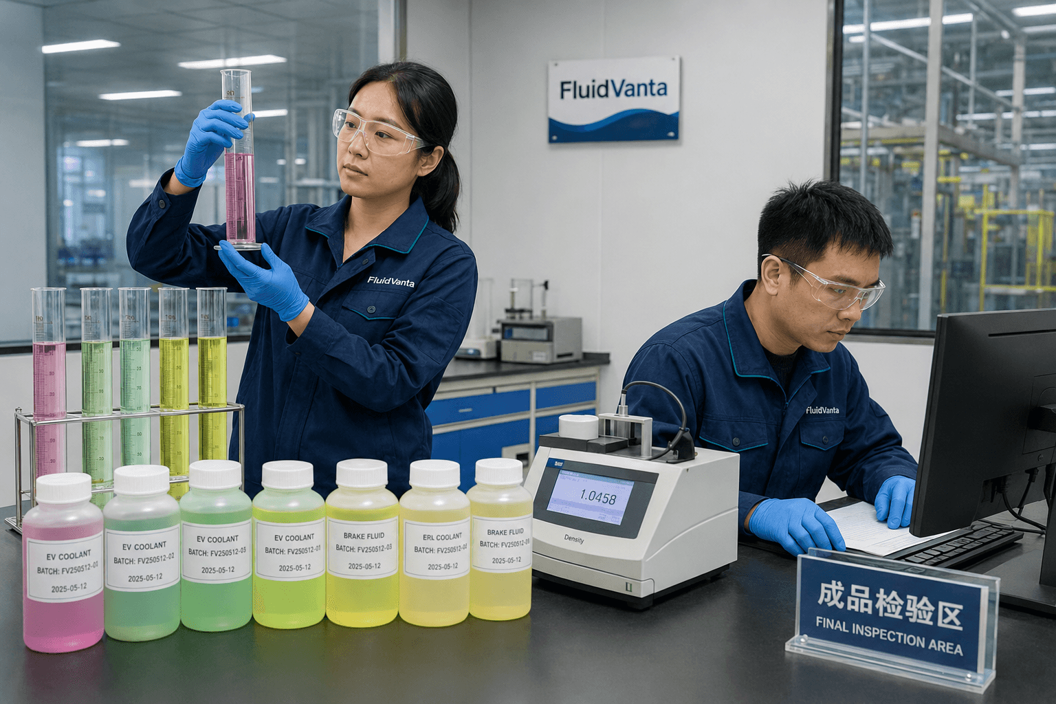 FluidVanta final product inspection and batch quality control