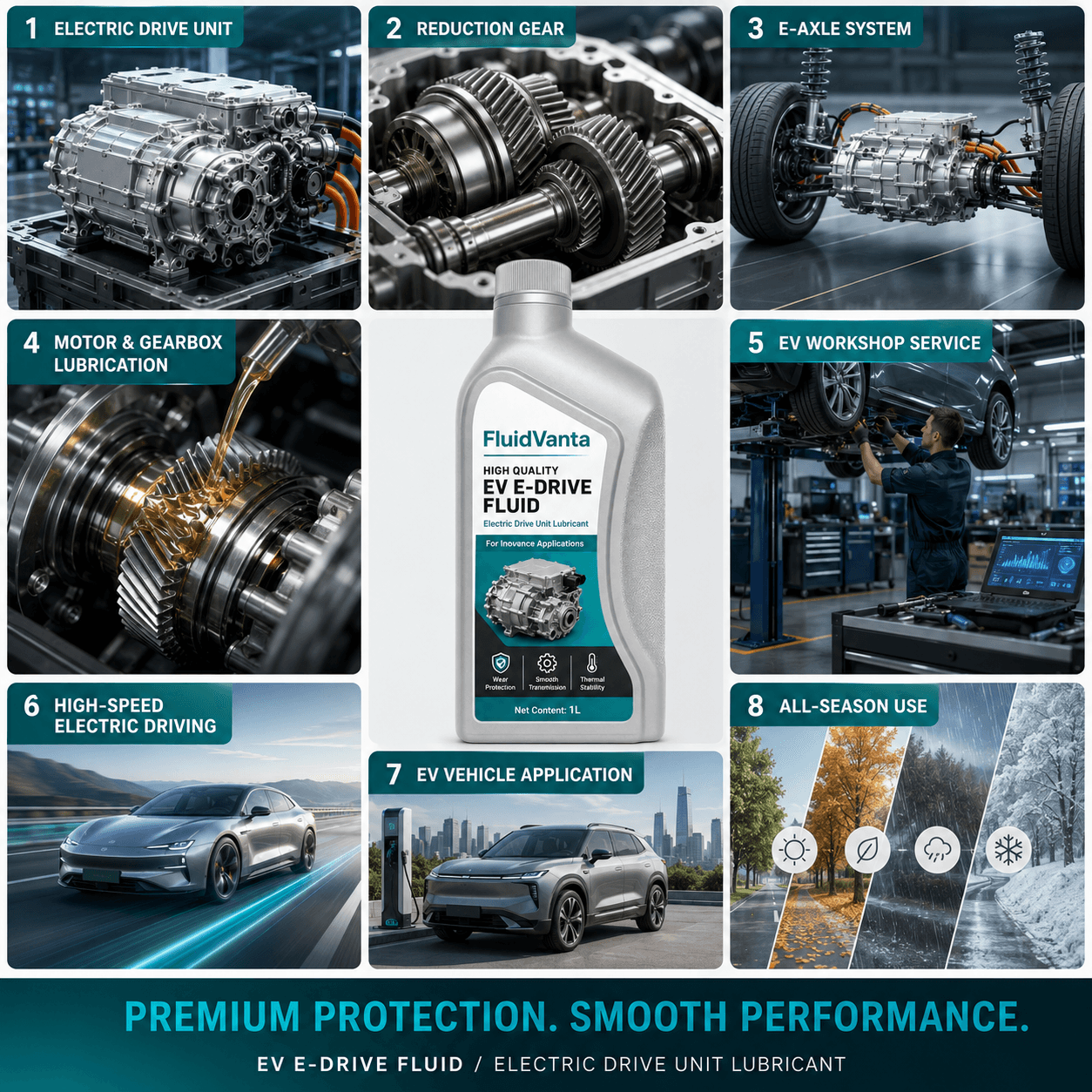 EV E-Drive Fluid for Inovance Motor Applications application scenarios