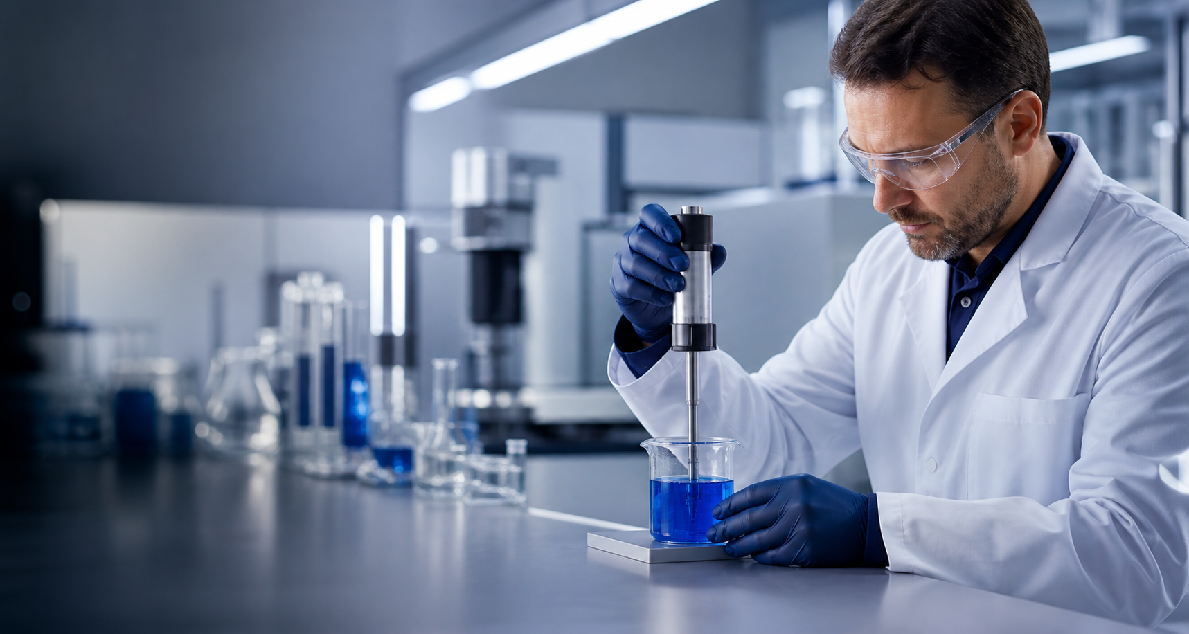 Quality testing in a laboratory