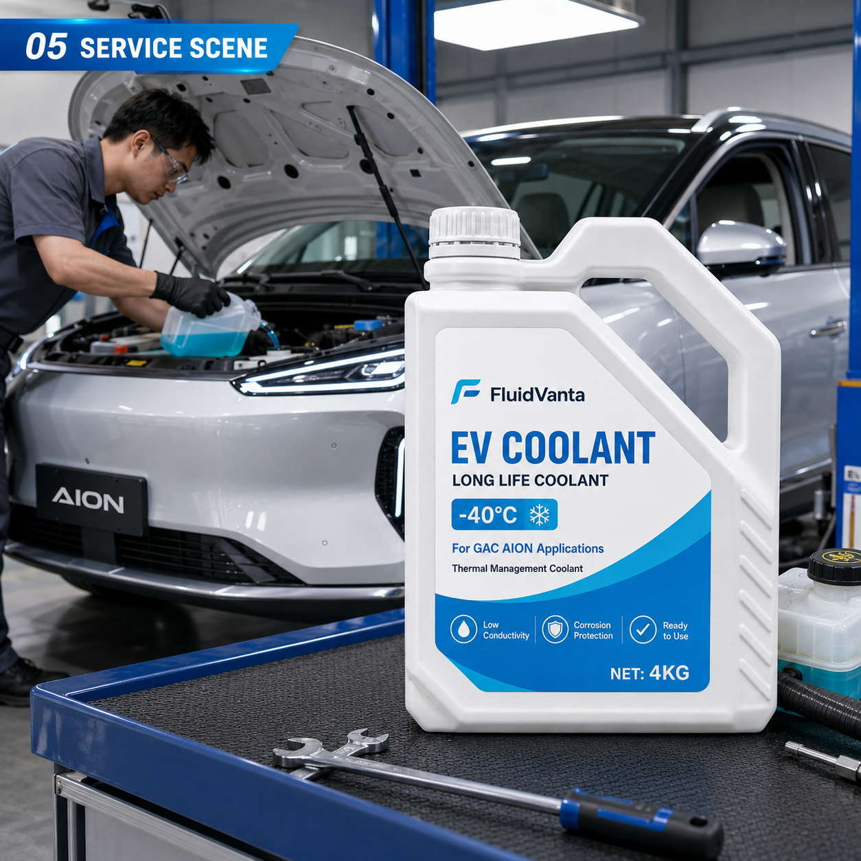 GAC AION EV coolant product packaging view 5