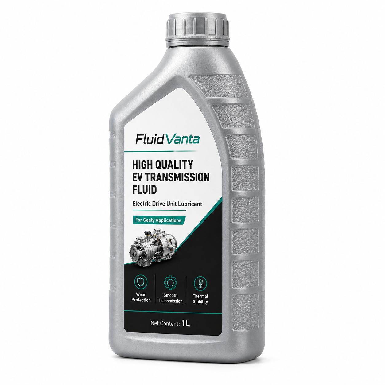Geely EV transmission lubricant product packaging view 2