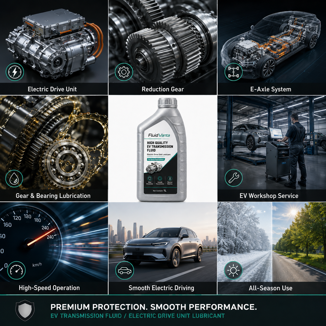 Geely EV transmission lubricant product packaging view 3